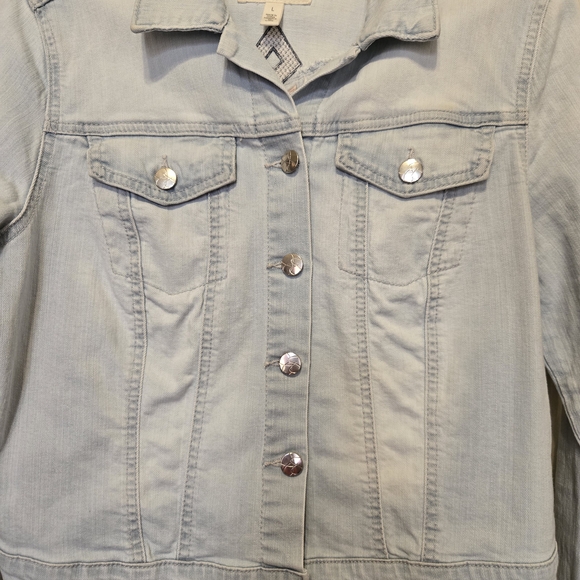 Jessica Simpson Sky Blue Denim Jacket - Picture 4 of 6